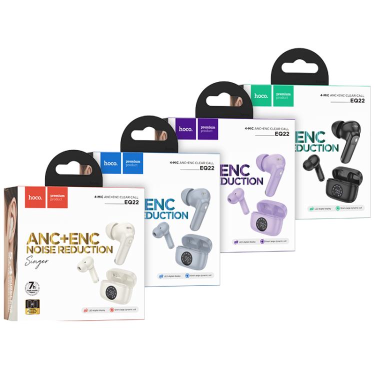 hoco EQ22 Singer True Wireless ANC+ENC Noise Reduction Bluetooth Earphone