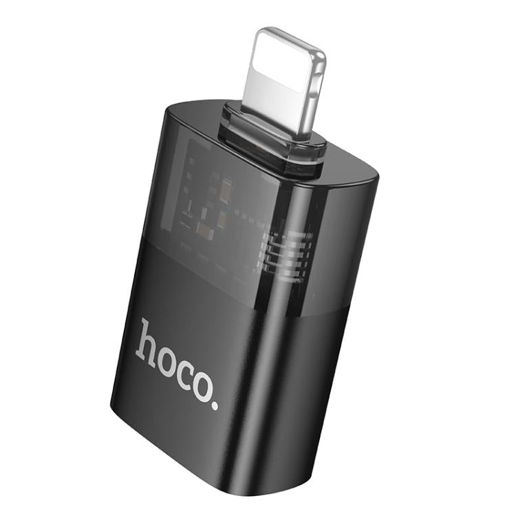 hoco UA36 8 Pin Male to USB Female OTG Transparent Adapter
