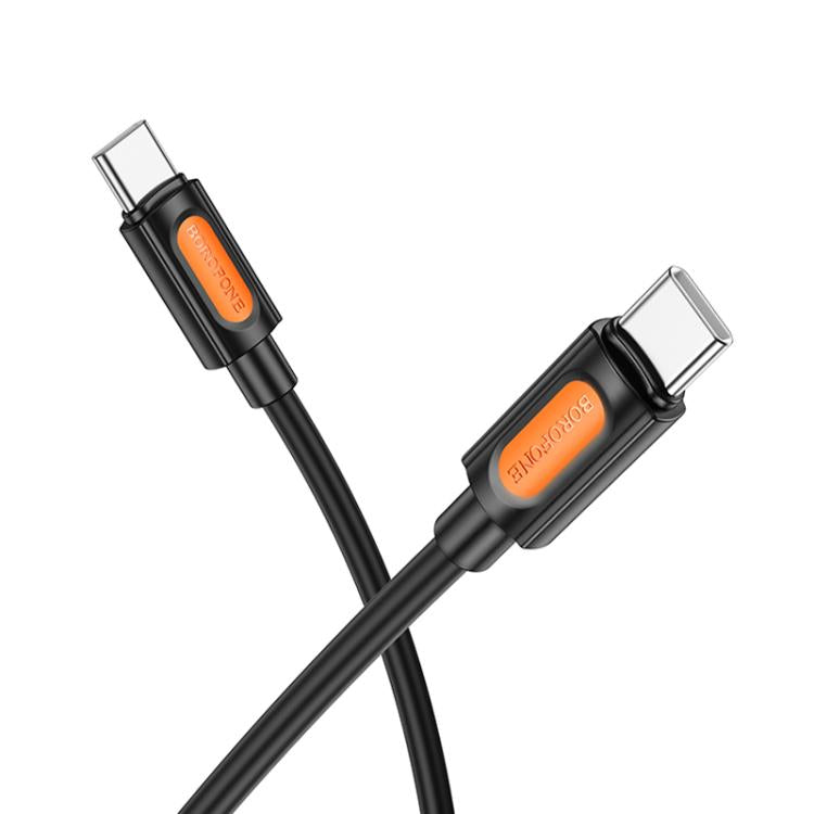 Borofone BX114 Structure PD60W Type-C to Type-C Fast Charging Data Cable, Length: 1m