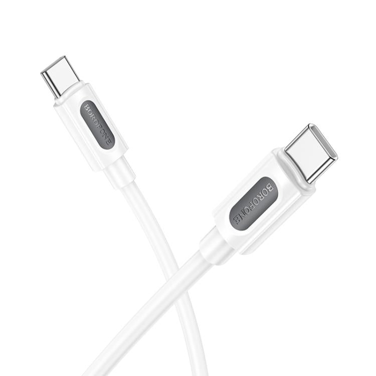 Borofone BX114 Structure PD60W Type-C to Type-C Fast Charging Data Cable, Length: 1m