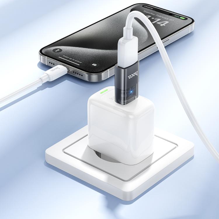 hoco UA36B USB-C / Type-C Male to USB Female OTG Transparent Adapter