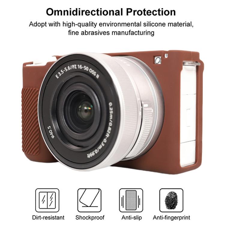 For Sony ZV-E10 II / ZV-E10M2 Glossy Soft Silicone Protective Case
