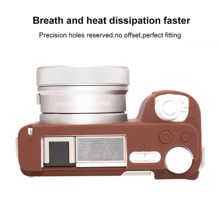 For Sony ZV-E10 II / ZV-E10M2 Glossy Soft Silicone Protective Case