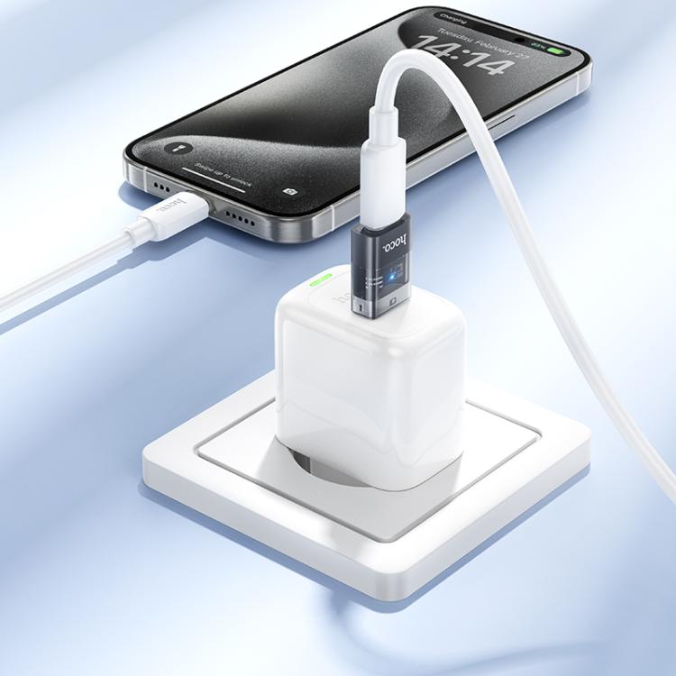 hoco UA36C USB Male to USB-C / Type-C Female OTG Transparent Adapter