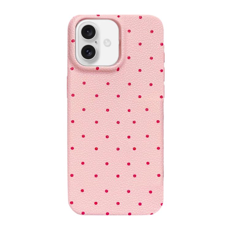 For iPhone 16 Plus Dopamine Dots Pattern Silicone Phone Case