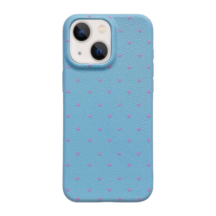 For iPhone 14 Plus Dopamine Dots Pattern Silicone Phone Case