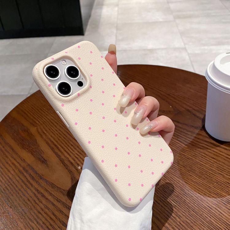 For iPhone 16 Pro Dopamine Dots Pattern Silicone Phone Case