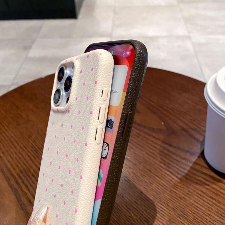 For iPhone 16 Pro Dopamine Dots Pattern Silicone Phone Case