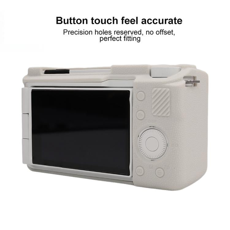 For Sony ZV-E10 II / ZV-E10M2 Litchi Texture Soft Silicone Protective Case
