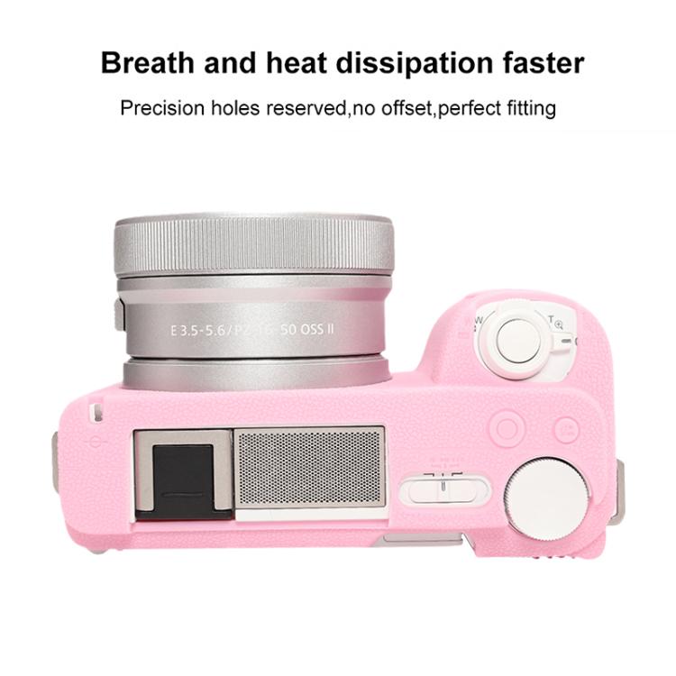 For Sony ZV-E10 II / ZV-E10M2 Litchi Texture Soft Silicone Protective Case