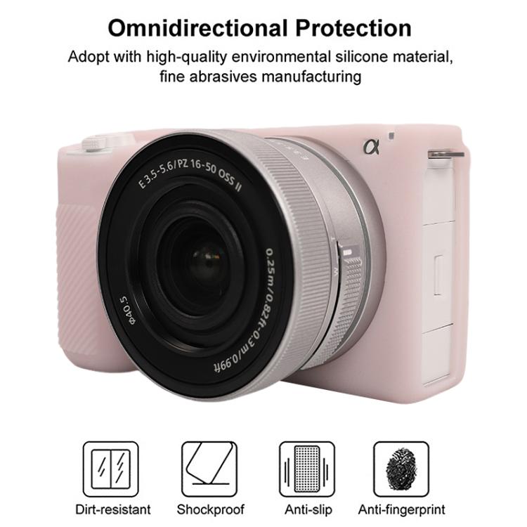 For Sony ZV-E10 II / ZV-E10M2 Litchi Texture Soft Silicone Protective Case