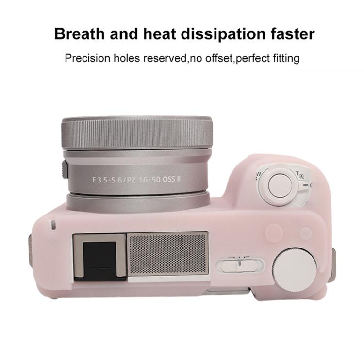 For Sony ZV-E10 II / ZV-E10M2 Litchi Texture Soft Silicone Protective Case