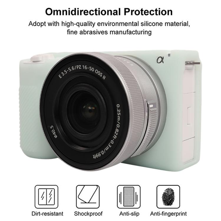 For Sony ZV-E10 II / ZV-E10M2 Litchi Texture Soft Silicone Protective Case