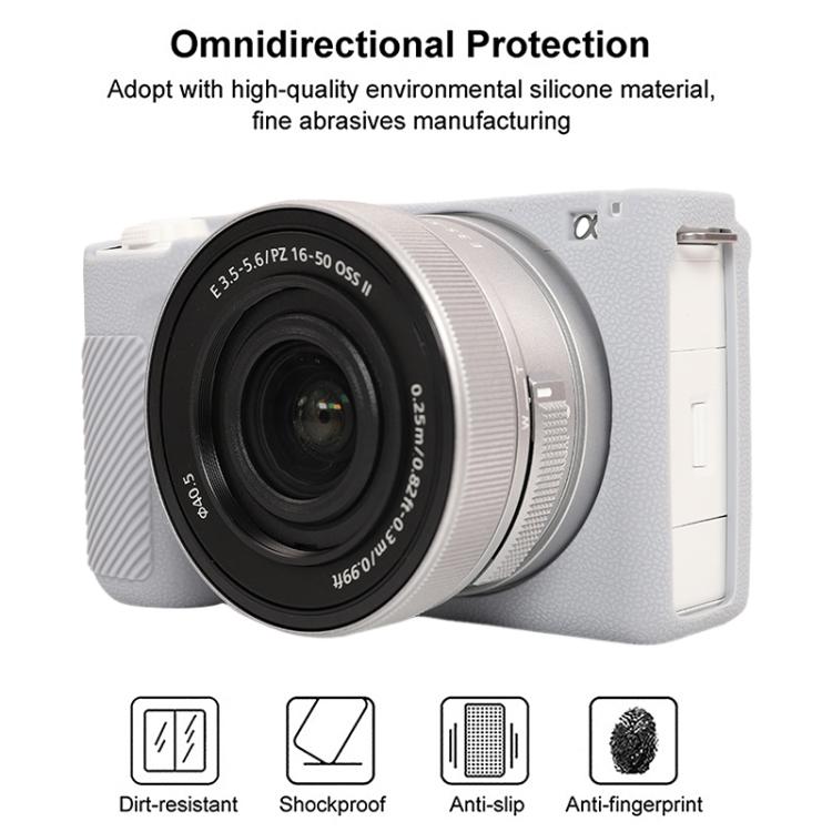 For Sony ZV-E10 II / ZV-E10M2 Litchi Texture Soft Silicone Protective Case