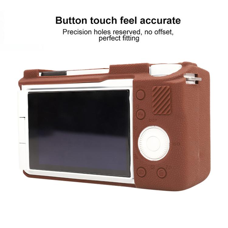 For Sony ZV-E10 II / ZV-E10M2 Litchi Texture Soft Silicone Protective Case
