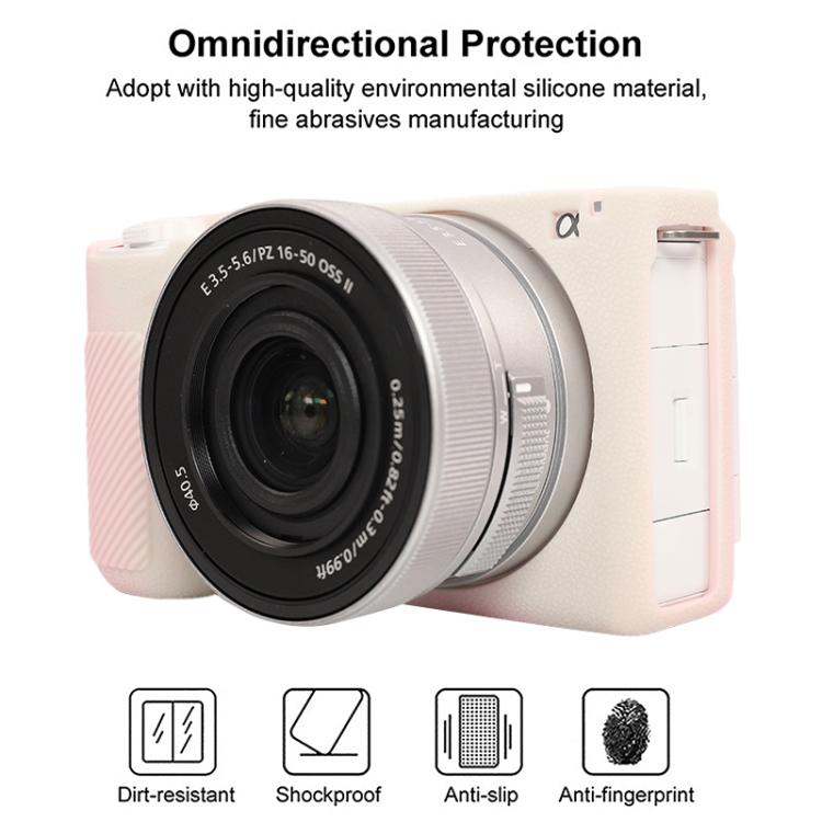 For Sony ZV-E10 II / ZV-E10M2 Litchi Texture Soft Silicone Protective Case