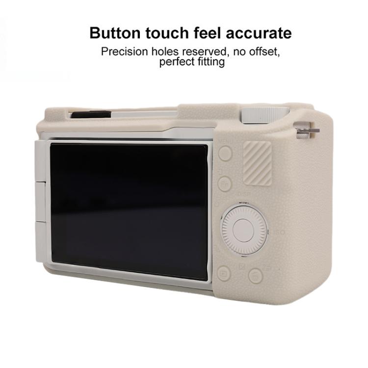 For Sony ZV-E10 II / ZV-E10M2 Litchi Texture Soft Silicone Protective Case