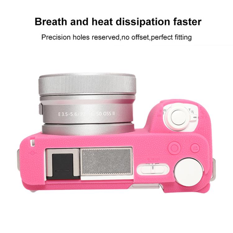 For Sony ZV-E10 II / ZV-E10M2 Litchi Texture Soft Silicone Protective Case