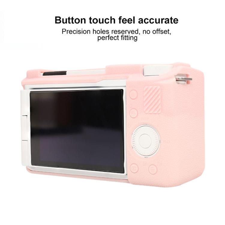 For Sony ZV-E10 II / ZV-E10M2 Litchi Texture Soft Silicone Protective Case
