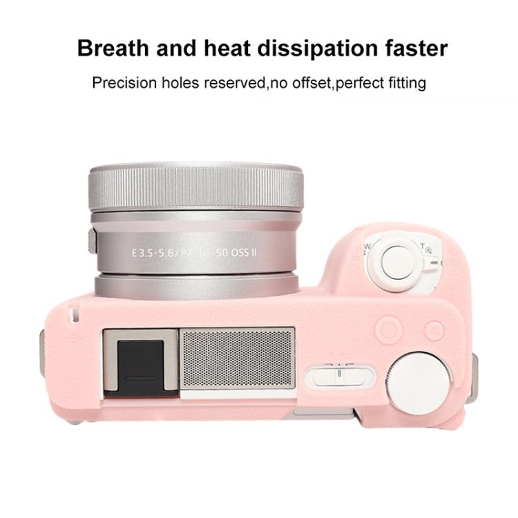 For Sony ZV-E10 II / ZV-E10M2 Litchi Texture Soft Silicone Protective Case