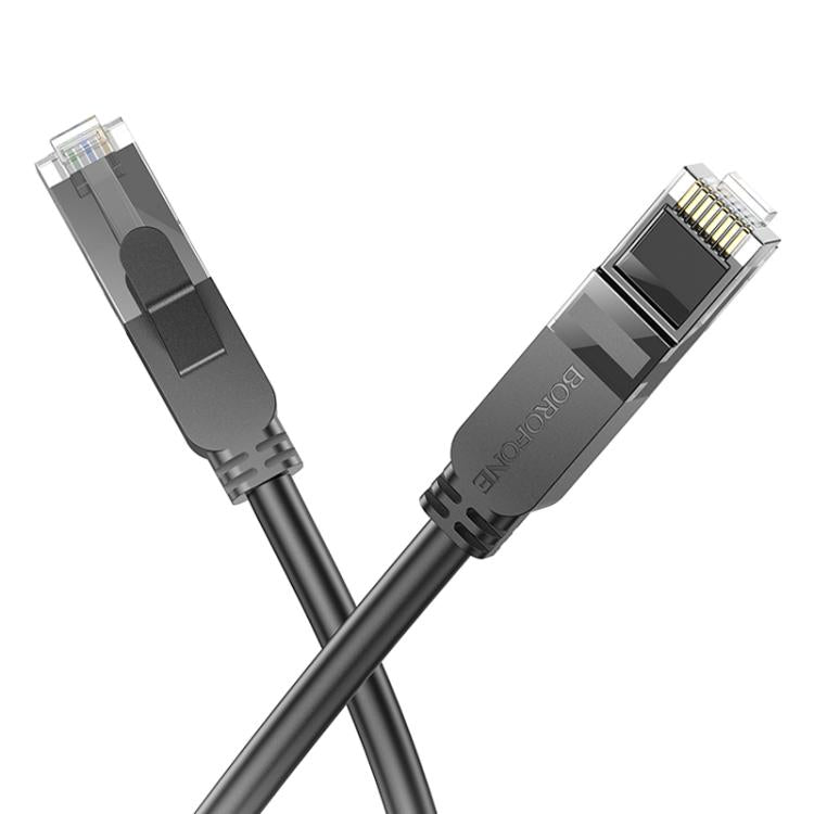 Borofone BUS01 1m Home Bandwidth Gigabit Category 6 Network Cable - Black