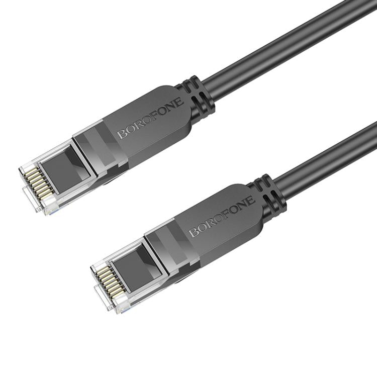 Borofone BUS01 8m Home Bandwidth Gigabit Category 6 Network Cable - Black