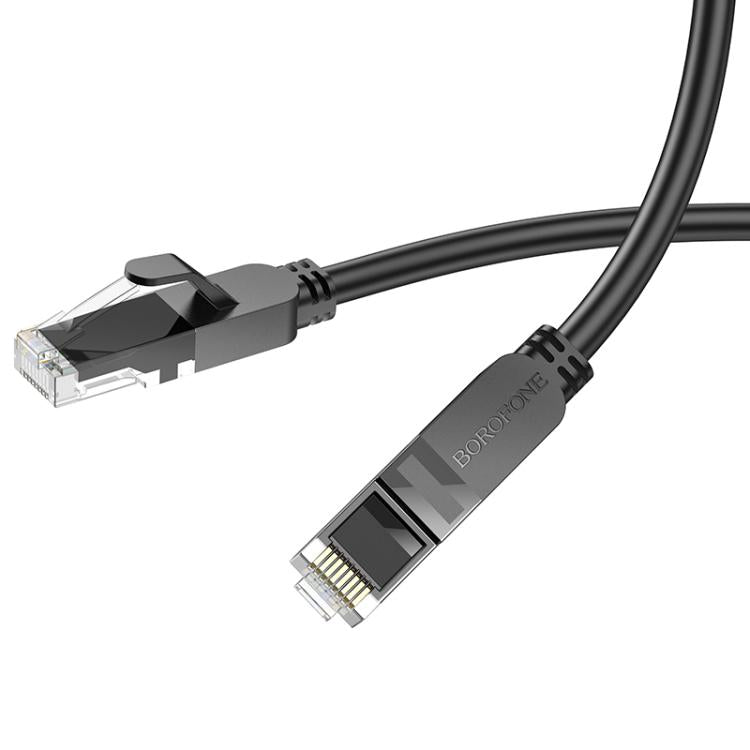 Borofone BUS01 10m Home Bandwidth Gigabit Category 6 Network Cable - Black