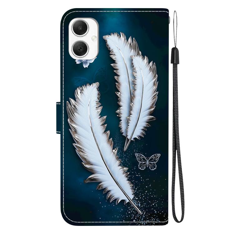 For Samsung Galaxy A05 Crystal Texture Colored Drawing Leather Phone Case