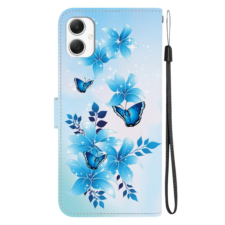 For Samsung Galaxy A05 Crystal Texture Colored Drawing Leather Phone Case
