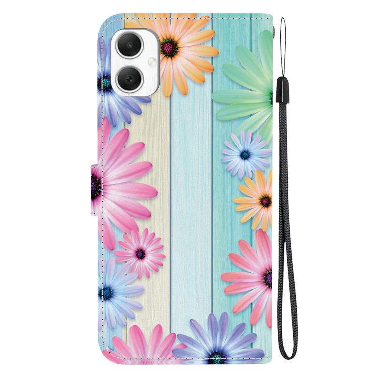 For Samsung Galaxy A05 Crystal Texture Colored Drawing Leather Phone Case