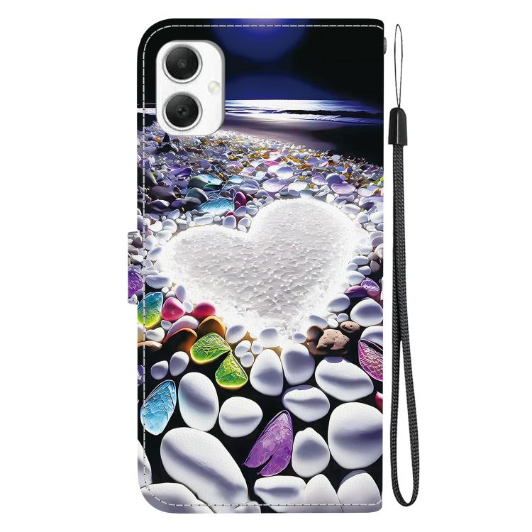 For Samsung Galaxy A06 Crystal Texture Colored Drawing Leather Phone Case