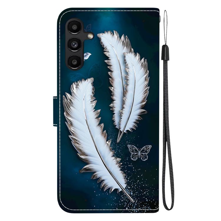 For Samsung Galaxy A15 Crystal Texture Colored Drawing Leather Phone Case