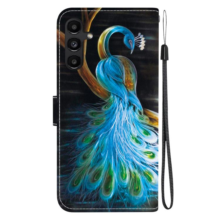 For Samsung Galaxy A15 Crystal Texture Colored Drawing Leather Phone Case