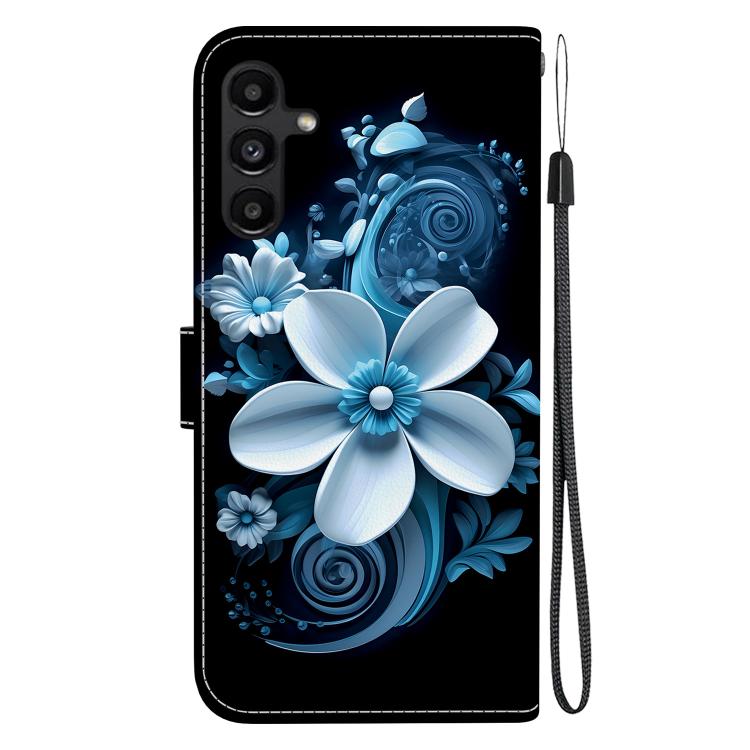 For Samsung Galaxy A15 Crystal Texture Colored Drawing Leather Phone Case