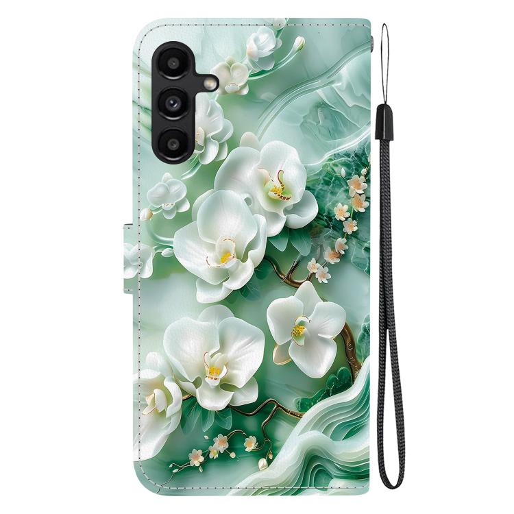 For Samsung Galaxy A15 Crystal Texture Colored Drawing Leather Phone Case