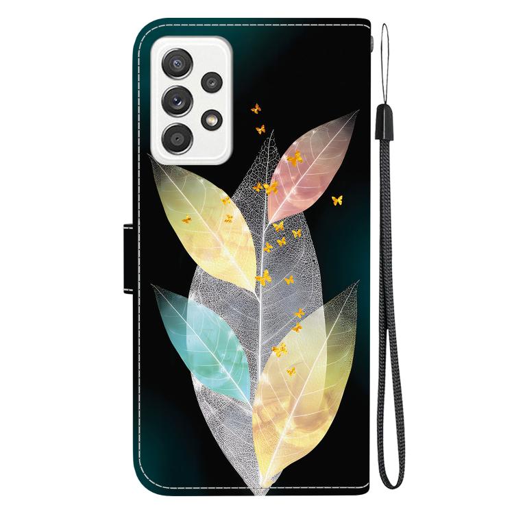 For Samsung Galaxy A33 5G Crystal Texture Colored Drawing Leather Phone Case