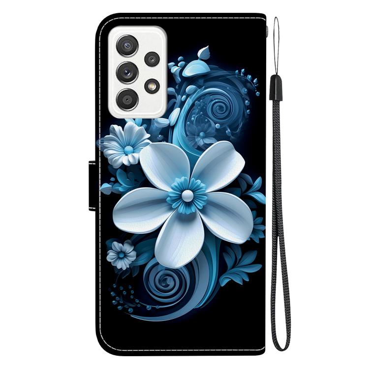 For Samsung Galaxy A33 5G Crystal Texture Colored Drawing Leather Phone Case