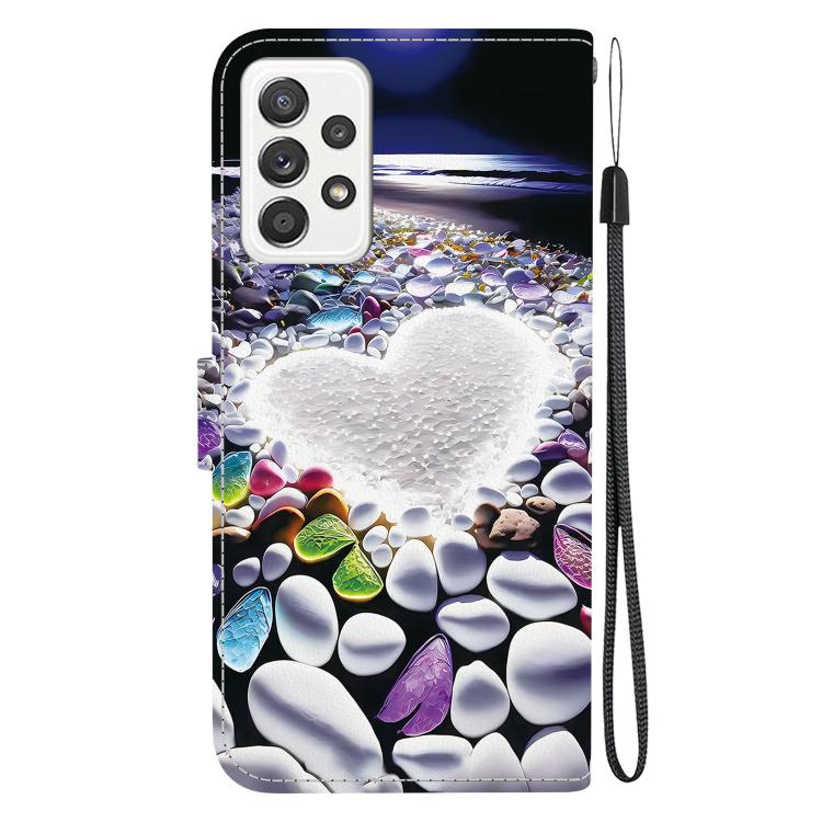 For Samsung Galaxy A33 5G Crystal Texture Colored Drawing Leather Phone Case