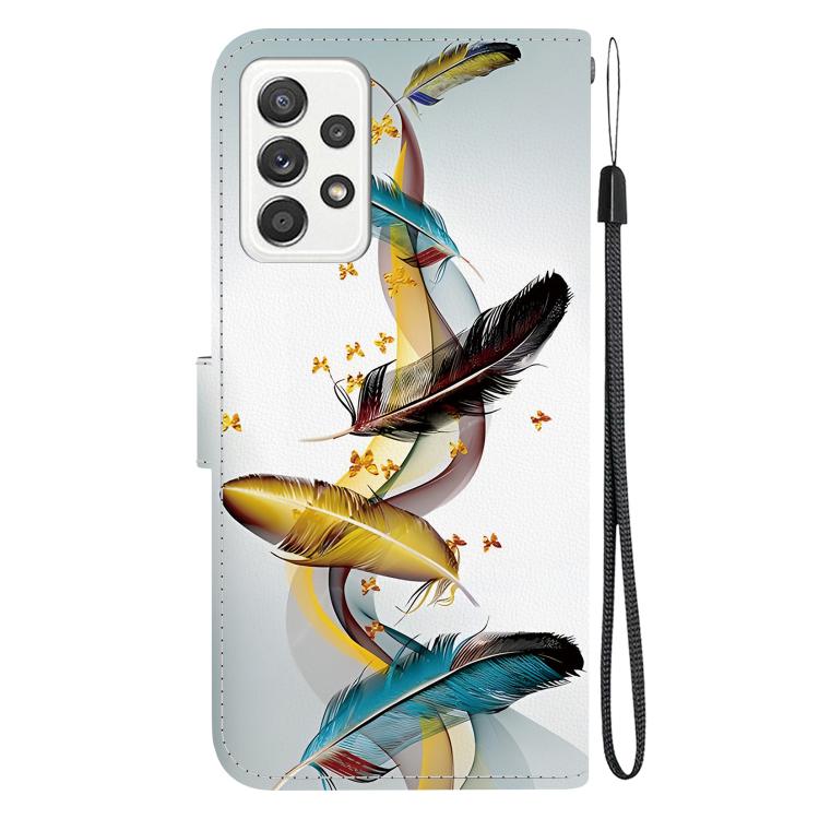 For Samsung Galaxy A53 5G Crystal Texture Colored Drawing Leather Phone Case