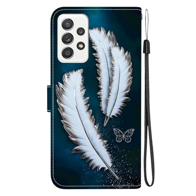 For Samsung Galaxy A53 5G Crystal Texture Colored Drawing Leather Phone Case