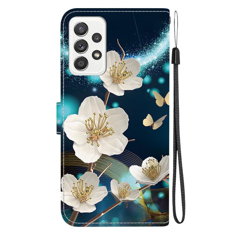 For Samsung Galaxy A53 5G Crystal Texture Colored Drawing Leather Phone Case