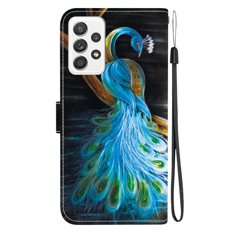 For Samsung Galaxy A53 5G Crystal Texture Colored Drawing Leather Phone Case