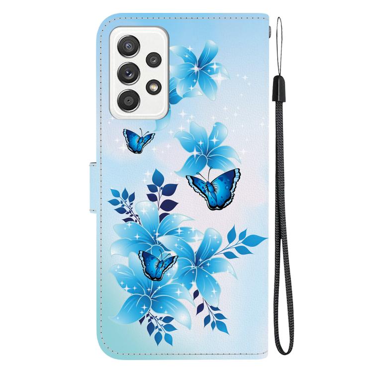 For Samsung Galaxy A53 5G Crystal Texture Colored Drawing Leather Phone Case