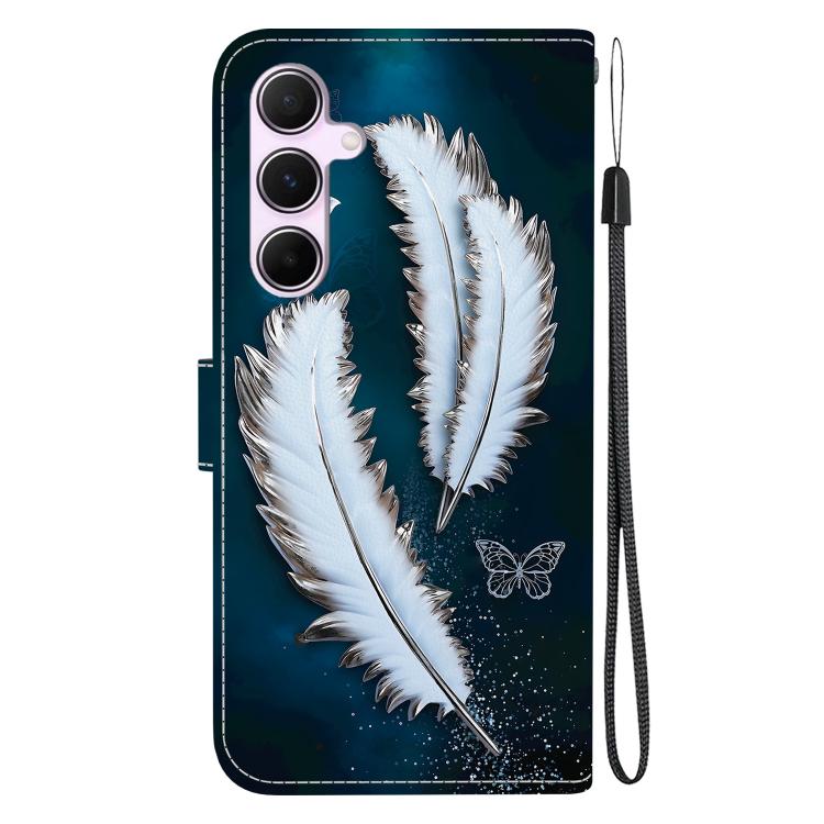 For Samsung Galaxy A55 5G Crystal Texture Colored Drawing Leather Phone Case