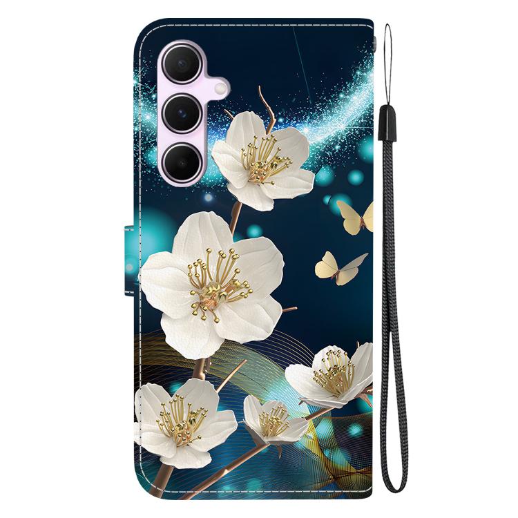 For Samsung Galaxy A55 5G Crystal Texture Colored Drawing Leather Phone Case