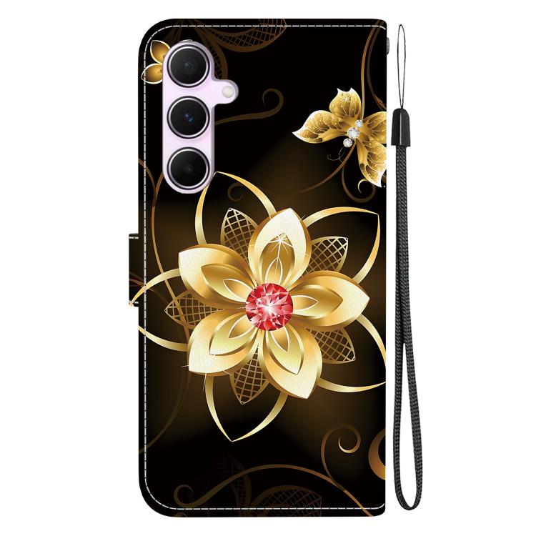 For Samsung Galaxy A55 5G Crystal Texture Colored Drawing Leather Phone Case