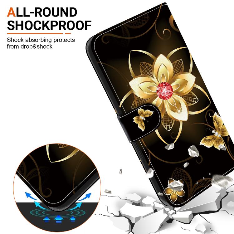 For Samsung Galaxy A55 5G Crystal Texture Colored Drawing Leather Phone Case