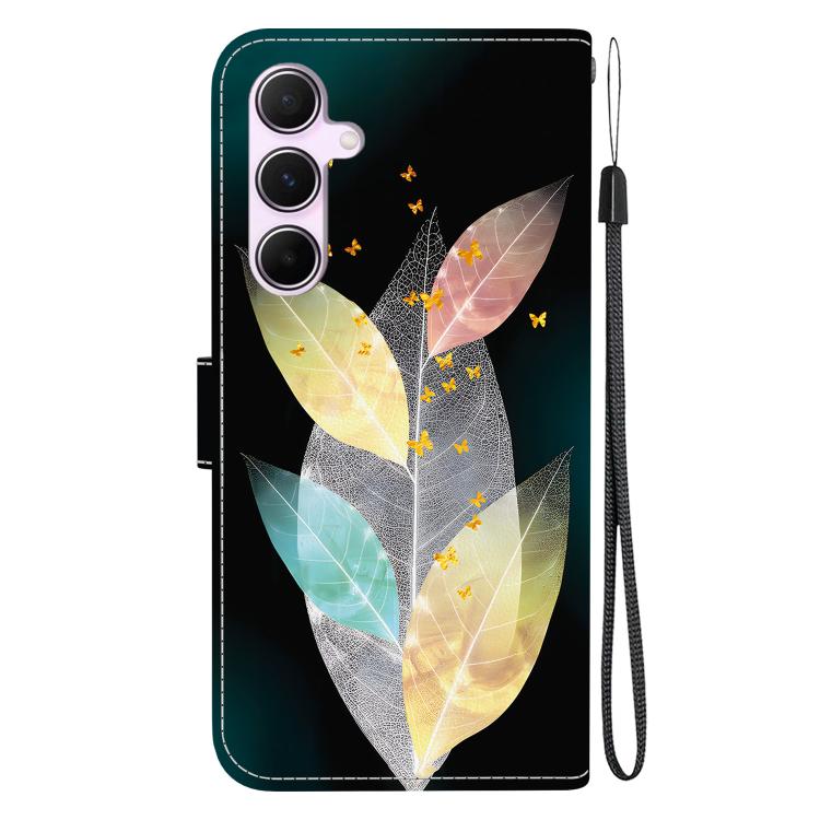 For Samsung Galaxy A55 5G Crystal Texture Colored Drawing Leather Phone Case