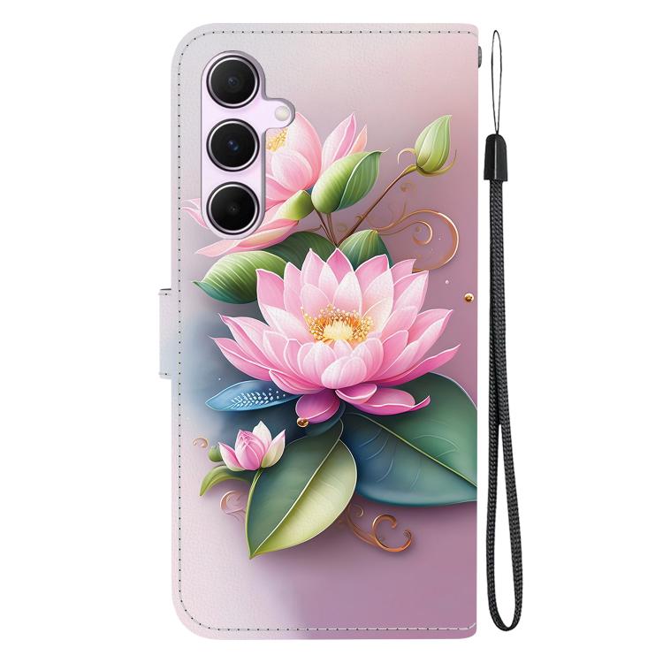 For Samsung Galaxy A55 5G Crystal Texture Colored Drawing Leather Phone Case