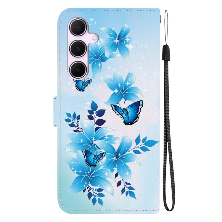 For Samsung Galaxy A55 5G Crystal Texture Colored Drawing Leather Phone Case